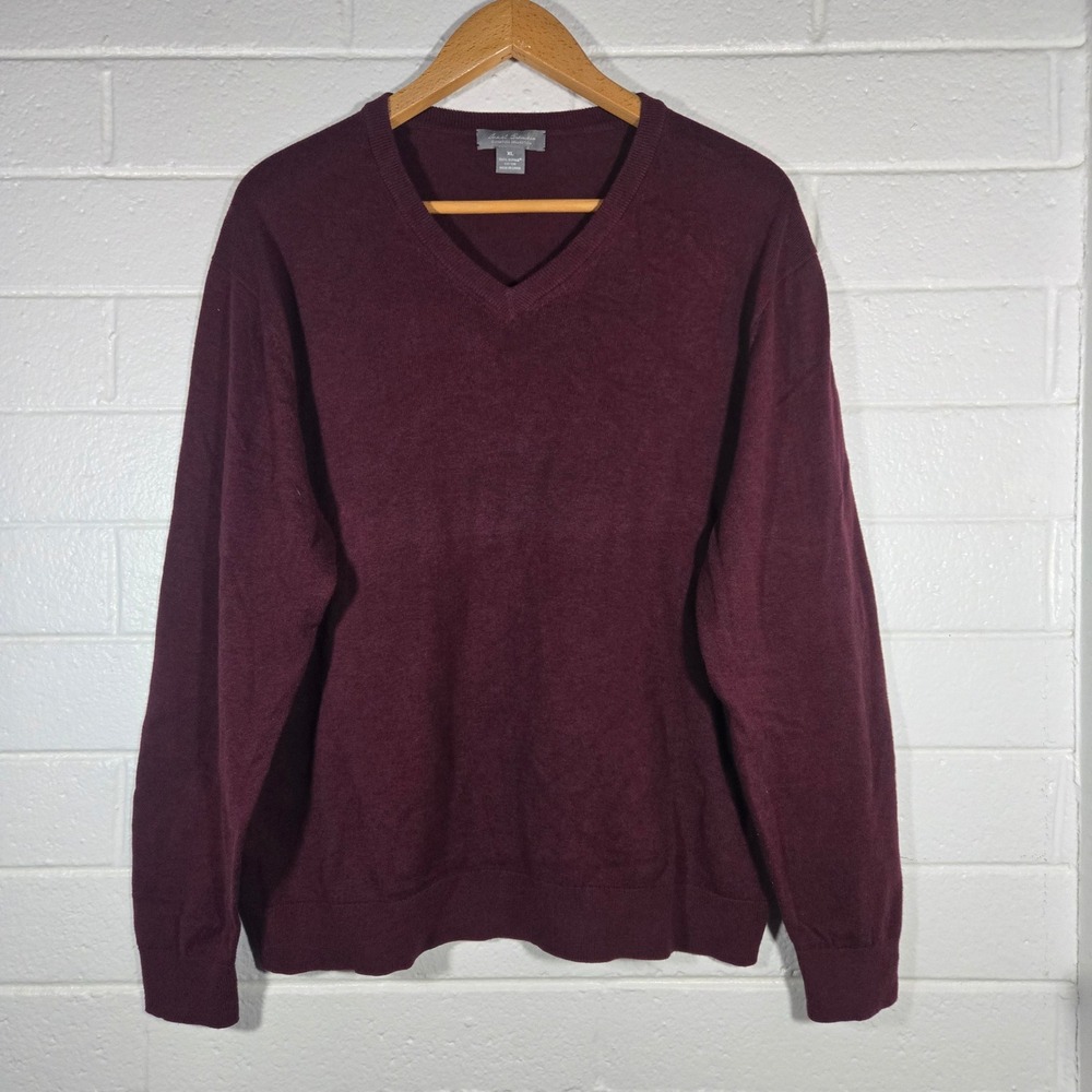 Daniel Cremieux‎ Signature Sweater XL Burgundy Supima Cotton Preppy Work Office